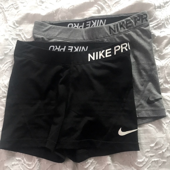 Nike Pants - Nike Pro Shorts Grey and Black